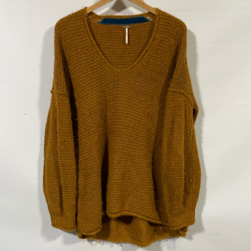 Free people alpaca pullover sweater